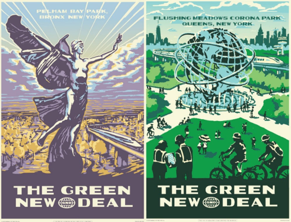 aoc-green-new-deal-diptych, journal of wild culture, ©2019