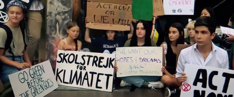 Greta Thunberg joins teenagers New York rally, journal of wild culture, ©2019