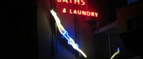 Hornsey Baths sign