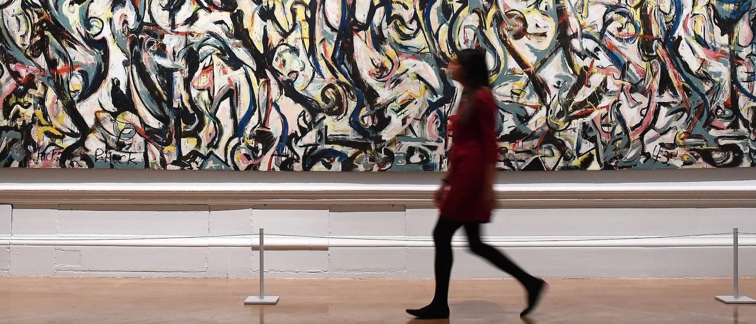 Jackson Pollock and women walking by_journal of wild culture ©2026