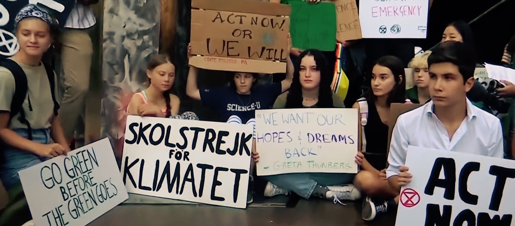 Greta Thunberg joins teenagers New York rally, journal of wild culture, ©2019