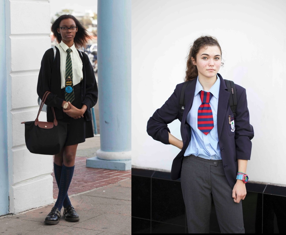 'Two School Girls in Neck Ties'_journal of wild culture.jpg