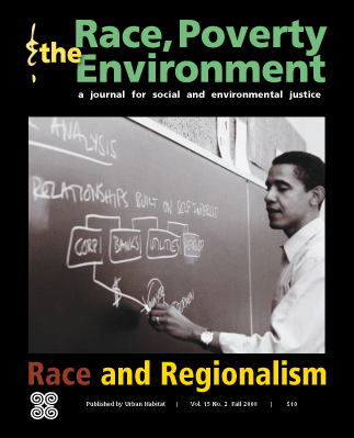 Race, Poverty and the Environment magazine cover Barach Obama, journal of wild culture 2020