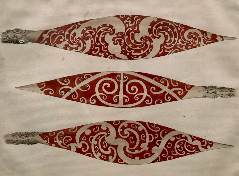 Canoe paddles, artefacts from Cook's voyages_journal of wild culture ©2026