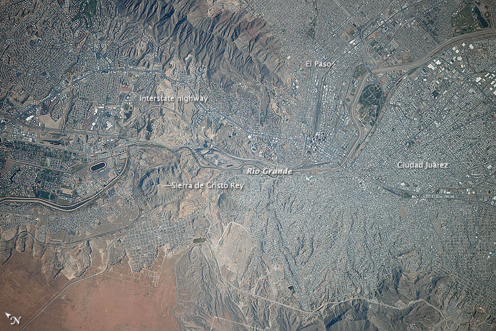 El_Paso_and_Ciudad_Juárez_from_ISS, journal of wild culture ©2022