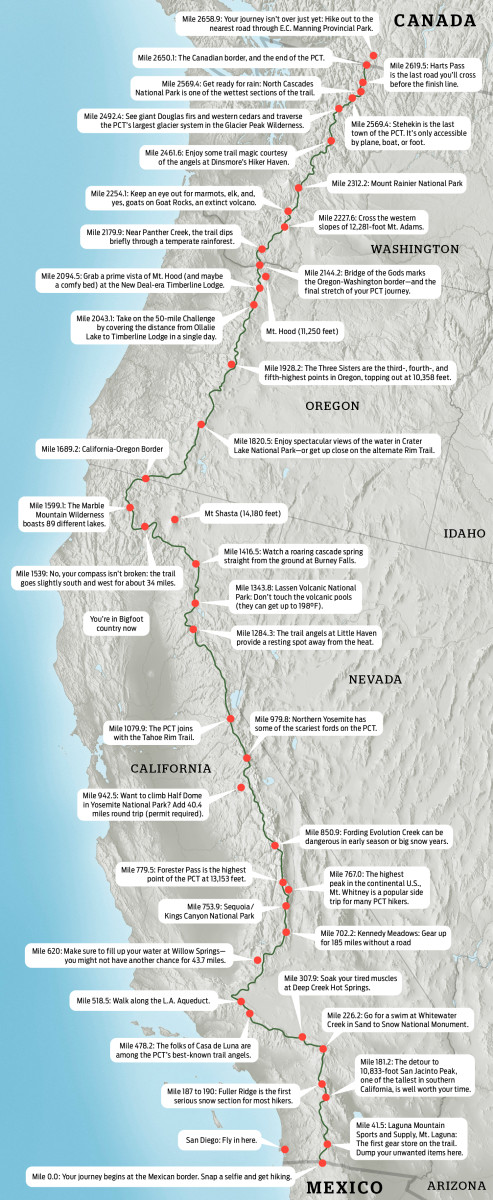 Pacific Crest Trail map, journal of wild culture ©2022.jpg