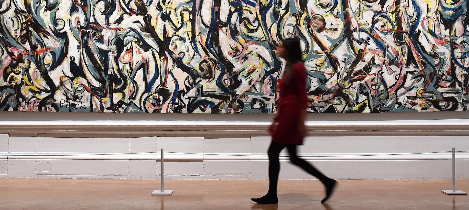 Jackson Pollock and a passerby- journal of wild culture ©2026
