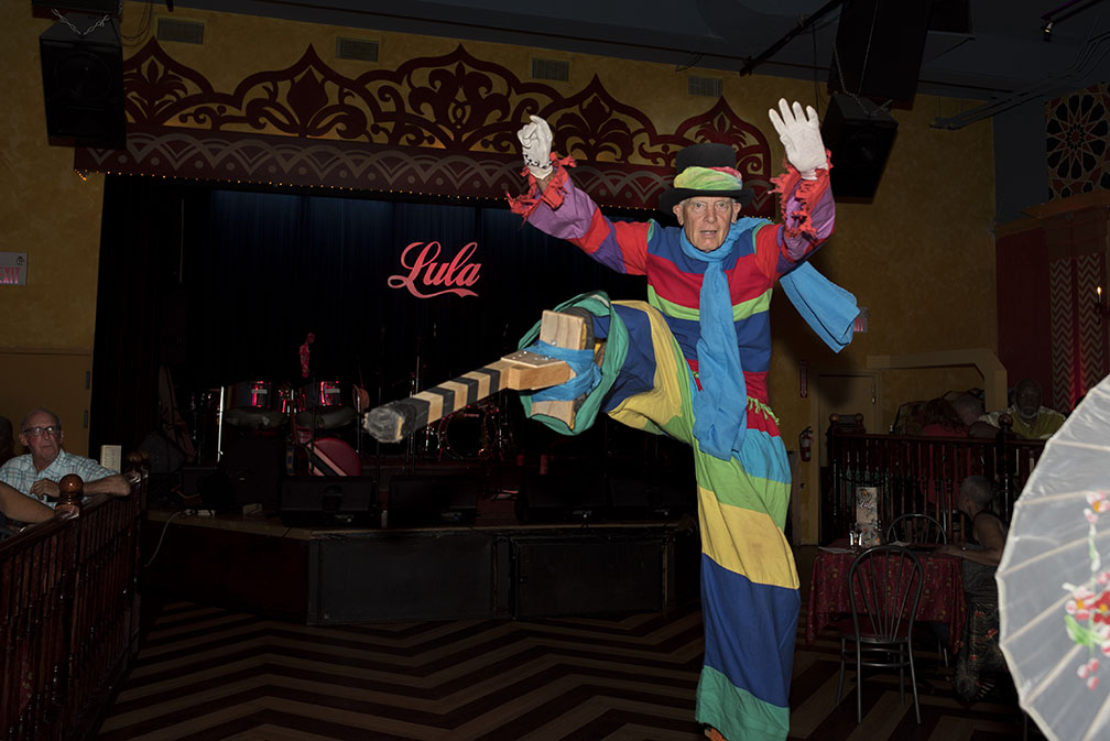 Rick Simon stilt walker