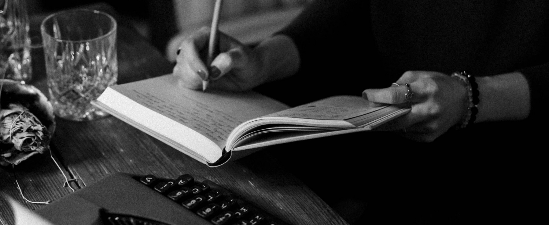 Woman writing with nail polish_wildculture.com