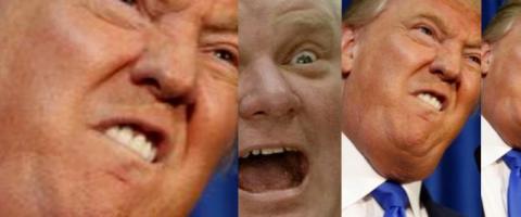 Donald Trump and Rob Ford