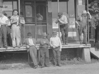Ben Shawn_Prospective Homesteaders waiting
