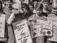 Young acitivists at climate march, journal of wild culture